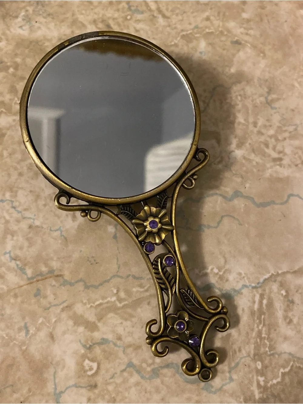 Vintage Ornate Vanity Mirror & Comb Set ✨🌹